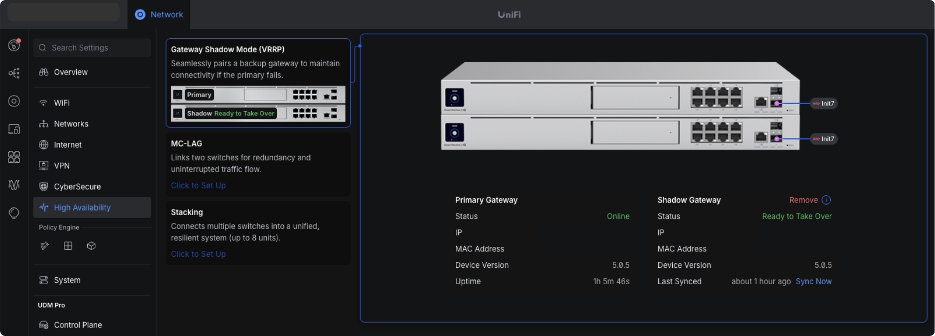 Ubiquiti High Availability Dashboard
