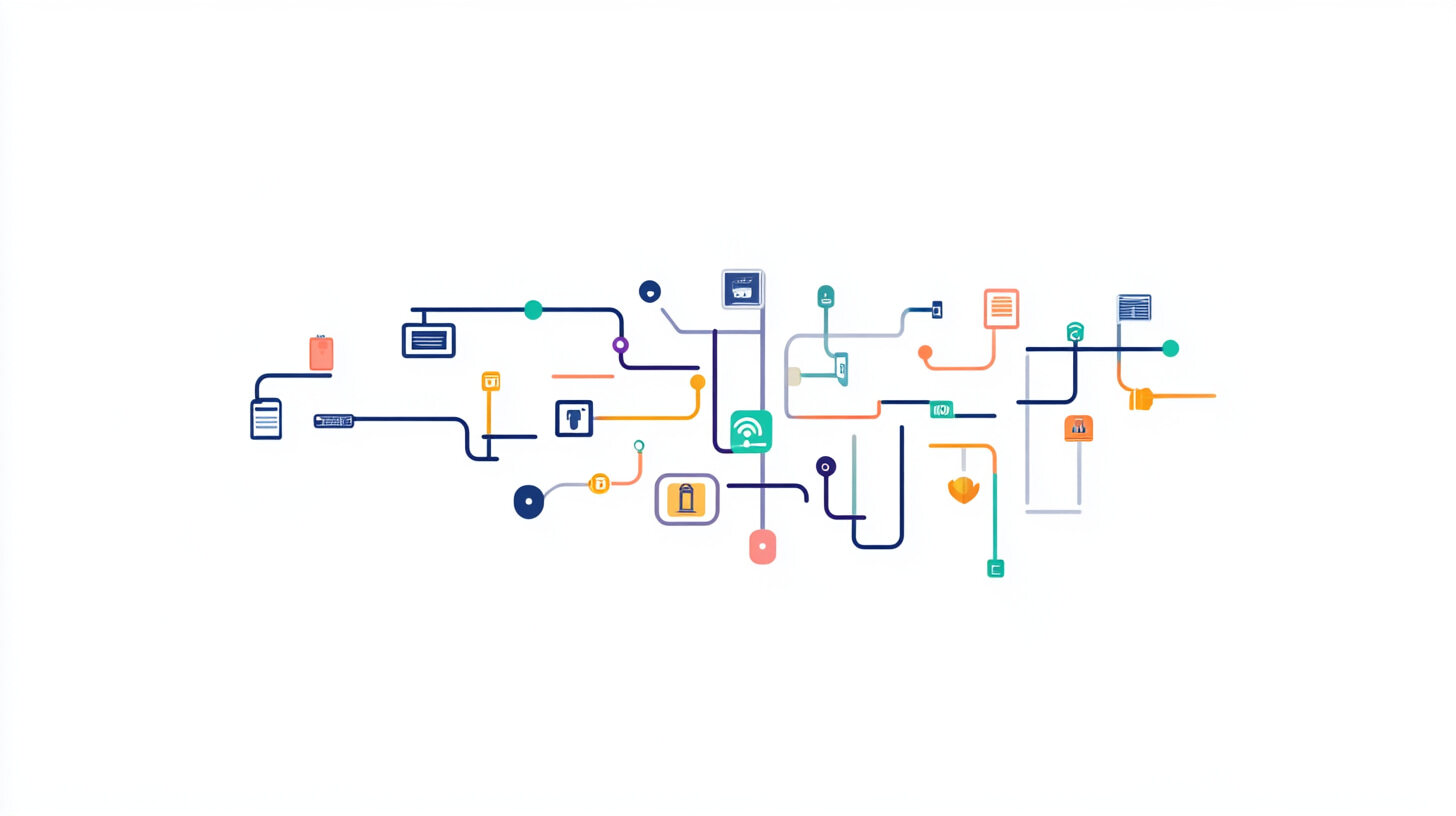 Minimales Netzwerkdiagramm mit Anwendungsrouting und Check Point Icons